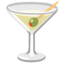 COCKTAIL GLASS emoji in Google's design style - Unicode 1F378