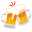 CLINKING BEER MUGS emoji in Google's design style - Unicode 1F37B