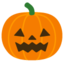 JACK-O-LANTERN emoji in Google's design style - Unicode 1F383