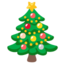 CHRISTMAS TREE emoji in Google's design style - Unicode 1F384