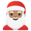 FATHER CHRISTMAS emoji with medium skin tone skin tone