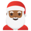 FATHER CHRISTMAS emoji with medium-dark skin tone skin tone