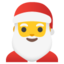 FATHER CHRISTMAS emoji in Google's design style - Unicode 1F385