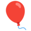 BALLOON emoji in Google's design style - Unicode 1F388