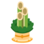 PINE DECORATION emoji in Google's design style - Unicode 1F38D