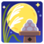 MOON VIEWING CEREMONY emoji in Google's design style - Unicode 1F391