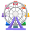 FERRIS WHEEL emoji in Google's design style - Unicode 1F3A1