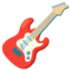 GUITAR emoji in Google's design style - Unicode 1F3B8