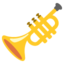 TRUMPET emoji in Google's design style - Unicode 1F3BA