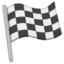 CHEQUERED FLAG emoji in Google's design style - Unicode 1F3C1