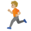 RUNNER emoji with medium-light skin tone skin tone