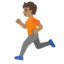 RUNNER emoji with medium skin tone skin tone