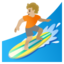 SURFER emoji with medium-light skin tone skin tone