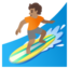 SURFER emoji with medium skin tone skin tone