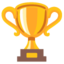 TROPHY emoji in Google's design style - Unicode 1F3C6