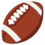 AMERICAN FOOTBALL emoji in Google's design style - Unicode 1F3C8