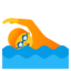 SWIMMER emoji in Google's design style - Unicode 1F3CA