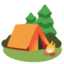 CAMPING emoji in Google's design style - Unicode 1F3D5-FE0F