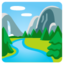 NATIONAL PARK emoji in Google's design style - Unicode 1F3DE-FE0F