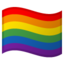 RAINBOW FLAG emoji in Google's design style - Unicode 1F3F3-FE0F-200D-1F308