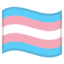 TRANSGENDER FLAG emoji in Google's design style - Unicode 1F3F3-FE0F-200D-26A7-FE0F