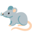 RAT emoji in Google's design style - Unicode 1F400