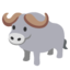 WATER BUFFALO emoji in Google's design style - Unicode 1F403