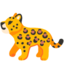 LEOPARD emoji in Google's design style - Unicode 1F406