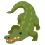 CROCODILE emoji in Google's design style - Unicode 1F40A