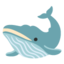 WHALE emoji in Google's design style - Unicode 1F40B