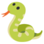 SNAKE emoji in Google's design style - Unicode 1F40D