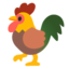 ROOSTER emoji in Google's design style - Unicode 1F413