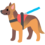 SERVICE DOG emoji in Google's design style - Unicode 1F415-200D-1F9BA