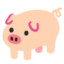 PIG emoji in Google's design style - Unicode 1F416