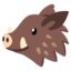 BOAR emoji in Google's design style - Unicode 1F417