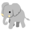 ELEPHANT emoji in Google's design style - Unicode 1F418