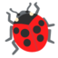 LADY BEETLE emoji in Google's design style - Unicode 1F41E