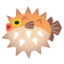 BLOWFISH emoji in Google's design style - Unicode 1F421