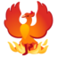 PHOENIX emoji in Google's design style - Unicode 1F426-200D-1F525