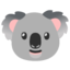 KOALA emoji in Google's design style - Unicode 1F428