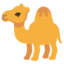 DROMEDARY CAMEL emoji in Google's design style - Unicode 1F42A