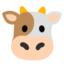 COW FACE emoji in Google's design style - Unicode 1F42E