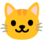 CAT FACE emoji in Google's design style - Unicode 1F431