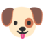 DOG FACE emoji in Google's design style - Unicode 1F436