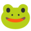 FROG FACE emoji in Google's design style - Unicode 1F438