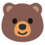 BEAR FACE emoji in Google's design style - Unicode 1F43B