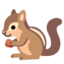 CHIPMUNK emoji in Google's design style - Unicode 1F43F-FE0F