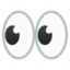 EYES emoji in Google's design style - Unicode 1F440