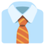 NECKTIE emoji in Google's design style - Unicode 1F454