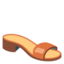 WOMANS SANDAL emoji in Google's design style - Unicode 1F461